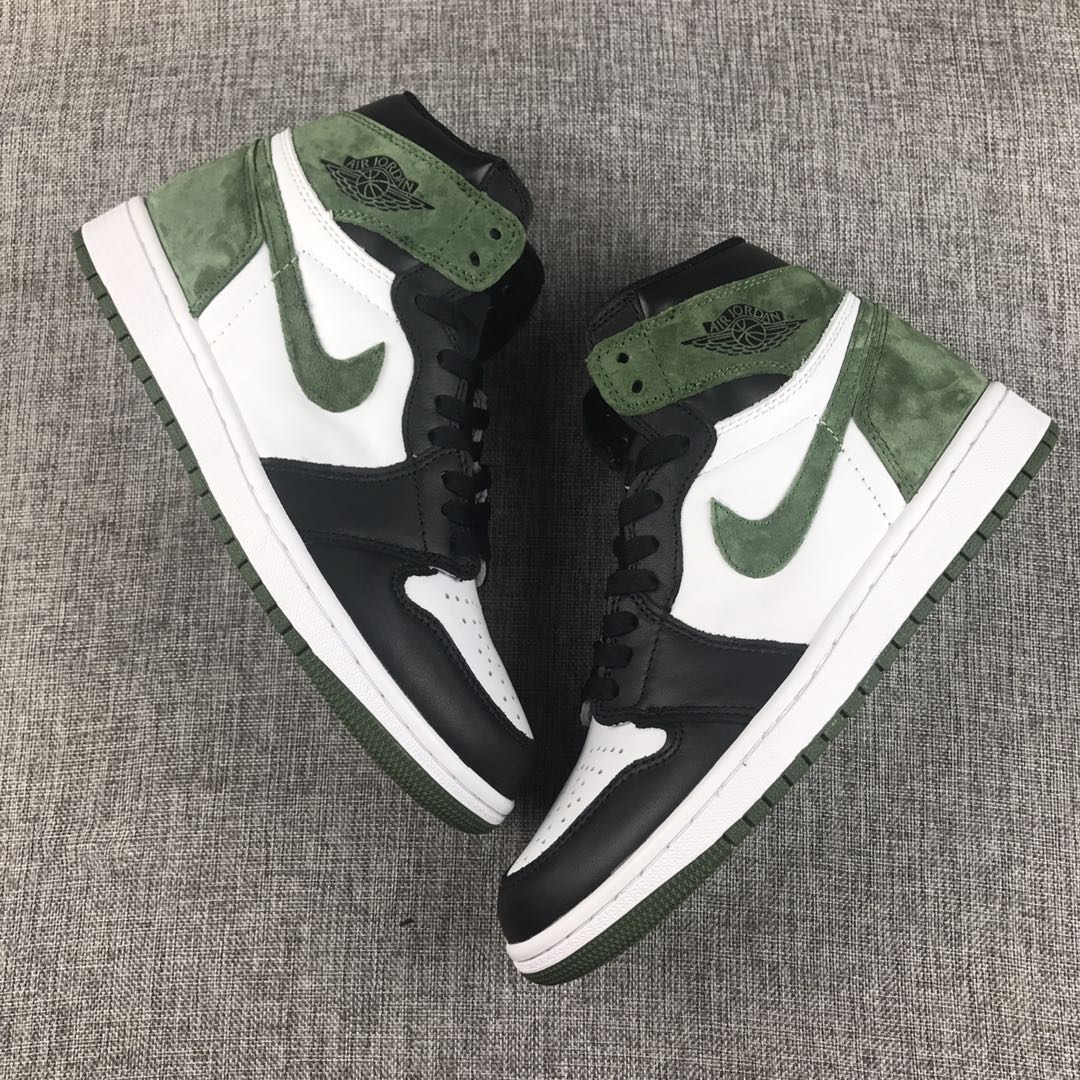 New Air Jordan 1 6 Champion Black Green White Shoes